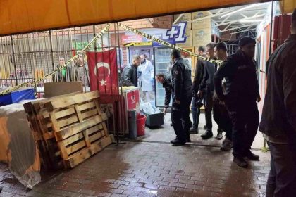 Markette işyeri sahibinin oğlu ile müşteri arasındaki tartışma cinayetle sonuçlandı