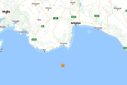 Antalya Demre açıklarında 4.7 büyüklüğünde deprem meydana geldi