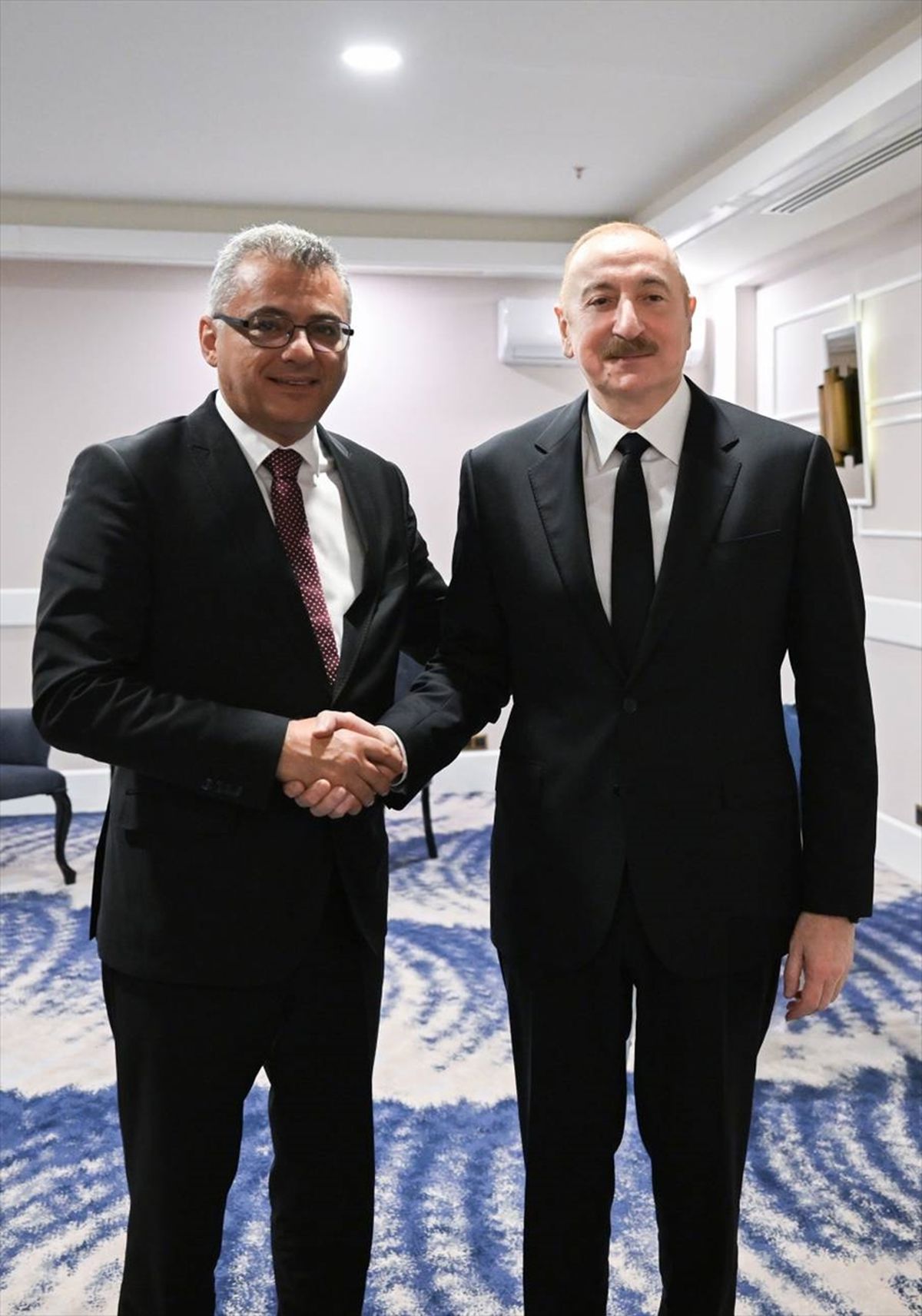 Azerbaycan Cumhurbaşkanı Aliyev ile KKTC Cumhurbaşkanı Erhürman, Antalya