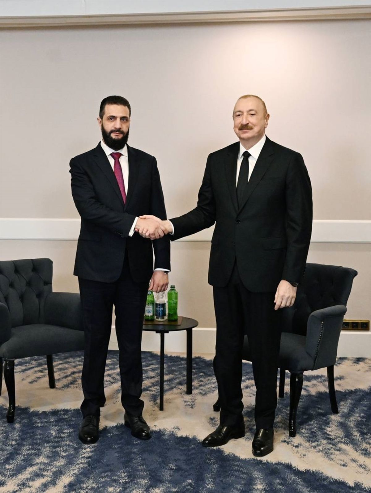 Azerbaycan Cumhurbaşkanı Aliyev ile Suriye Cumhurbaşkanı Şara, Antalya