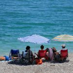 Antalya sahillerinde Kurban Bayramı