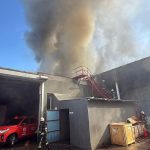 Araç tamir ve bakım servisinde yangın