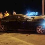Alkollü sürücü bariyerlere çarptı, köprülü kavşak trafiğe kapandı