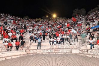 Milli maç Antiphellos Antik Tiyatrosu