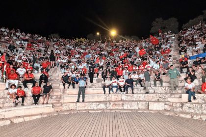 Milli maç Antiphellos Antik Tiyatrosu