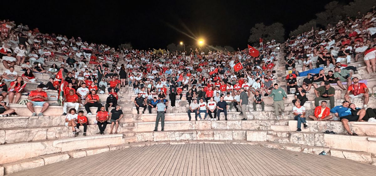 Milli maç Antiphellos Antik Tiyatrosu