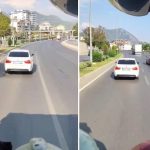 Olaya giden itfaiyeye yol vermeyen sürücü yaptığına pişman edildi