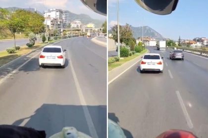 Olaya giden itfaiyeye yol vermeyen sürücü yaptığına pişman edildi