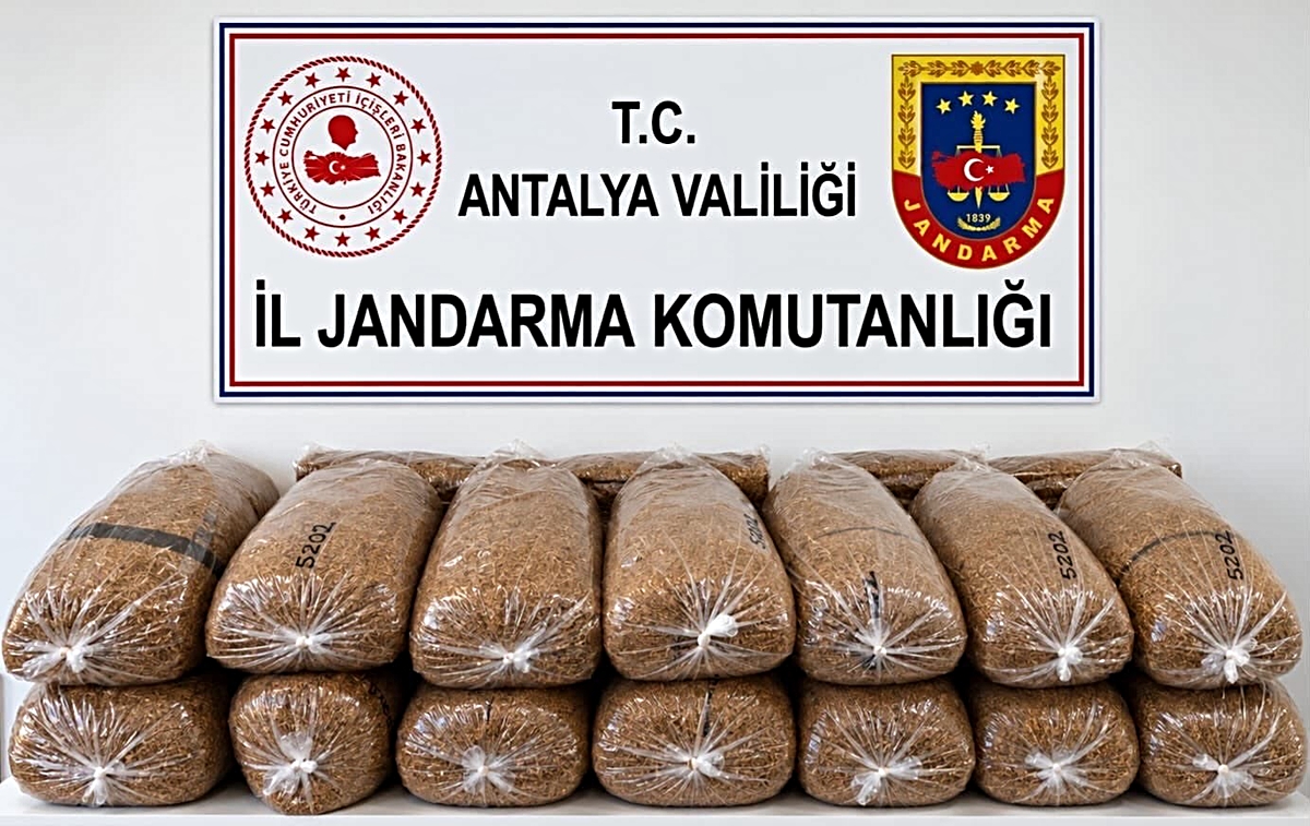 Alanya’da 144 kilo kaçak tütün ele geçirildi